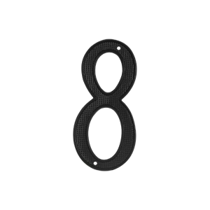 Deltana Architectural Hardware Home Accessories 4" Numbers Zinc Die-Cast, Black each - cabinetknobsonline