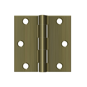 Deltana Architectural Hardware Steel & Stainless Steel Hinges 3"x 3" Square Hinge pair - cabinetknobsonline