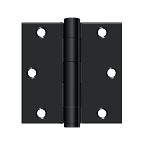 Deltana Architectural Hardware Steel & Stainless Steel Hinges 3 1-2"x 3 1-2" Square Hinge, HD pair - cabinetknobsonline