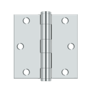 Deltana Architectural Hardware Steel & Stainless Steel Hinges 3 1-2"x 3 1-2" Square Hinge, HD pair - cabinetknobsonline