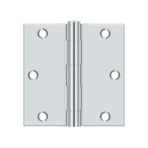 Deltana Architectural Hardware Steel & Stainless Steel Hinges 3 1-2"x 3 1-2" Square Hinge pair - cabinetknobsonline