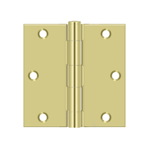 Deltana Architectural Hardware Steel & Stainless Steel Hinges 3 1-2"x 3 1-2" Square Hinge pair - cabinetknobsonline