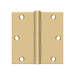 Deltana Architectural Hardware Steel & Stainless Steel Hinges 3 1-2"x 3 1-2" Square Hinge pair - cabinetknobsonline