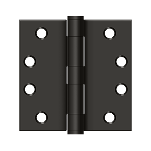 Deltana Architectural Hardware Steel & Stainless Steel Hinges 4"x 4" Square Hinge, HD pair - cabinetknobsonline