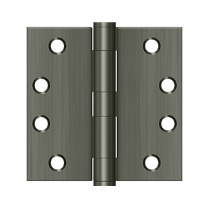 Deltana Architectural Hardware Steel & Stainless Steel Hinges 4"x 4" Square Hinge, HD pair - cabinetknobsonline