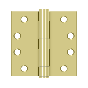 Deltana Architectural Hardware Steel & Stainless Steel Hinges 4"x 4" Square Hinge, HD pair - cabinetknobsonline