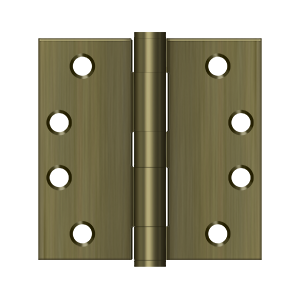 Deltana Architectural Hardware Steel & Stainless Steel Hinges 4"x 4" Square Hinge, HD pair - cabinetknobsonline