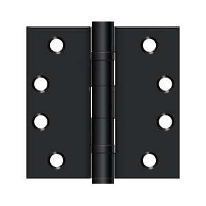 Deltana Architectural Hardware Steel & Stainless Steel Hinges 4" x 4" Square Hinge, HD, Ball Bearings pair - cabinetknobsonline