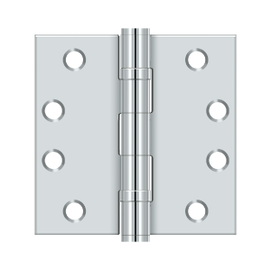 Deltana Architectural Hardware Steel & Stainless Steel Hinges 4" x 4" Square Hinge, HD, Ball Bearings pair - cabinetknobsonline