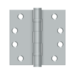 Deltana Architectural Hardware Steel & Stainless Steel Hinges 4" x 4" Square Hinge, HD, Ball Bearings pair - cabinetknobsonline