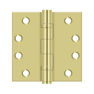 Deltana Architectural Hardware Steel & Stainless Steel Hinges 4" x 4" Square Hinge, HD, Ball Bearings pair - cabinetknobsonline