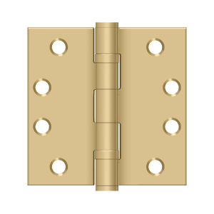 Deltana Architectural Hardware Steel & Stainless Steel Hinges 4" x 4" Square Hinge, HD, Ball Bearings pair - cabinetknobsonline