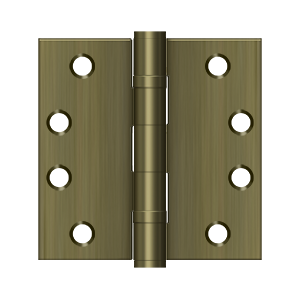 Deltana Architectural Hardware Steel & Stainless Steel Hinges 4" x 4" Square Hinge, HD, Ball Bearings pair - cabinetknobsonline