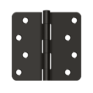 Deltana Architectural Hardware Steel & Stainless Steel Hinges 4"x 4"x 1-4" Radius Hinge pair - cabinetknobsonline