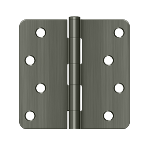 Deltana Architectural Hardware Steel & Stainless Steel Hinges 4"x 4"x 1-4" Radius Hinge pair - cabinetknobsonline