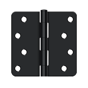 Deltana Architectural Hardware Steel & Stainless Steel Hinges 4"x 4"x 1-4" Radius Hinge pair - cabinetknobsonline