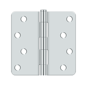 Deltana Architectural Hardware Steel & Stainless Steel Hinges 4"x 4"x 1-4" Radius Hinge pair - cabinetknobsonline