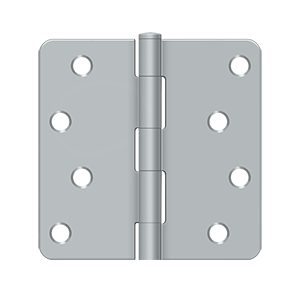 Deltana Architectural Hardware Steel & Stainless Steel Hinges 4"x 4"x 1-4" Radius Hinge pair - cabinetknobsonline