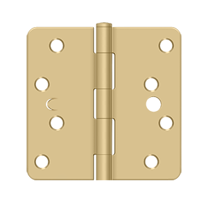 Deltana Architectural Hardware Steel & Stainless Steel Hinges 4"x 4"x 1-4" Radius Hinge pair - cabinetknobsonline