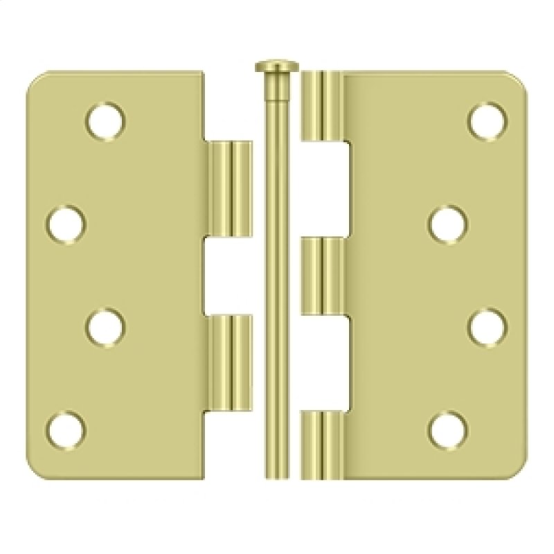 Deltana Architectural Hardware Steel & Stainless Steel Hinges 4"x 4"x 1-4" Radius Hinge pair - cabinetknobsonline