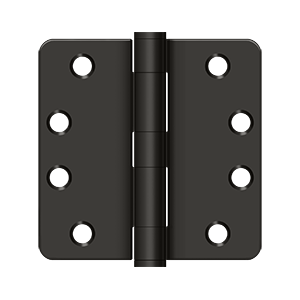 Deltana Architectural Hardware Steel & Stainless Steel Hinges 4"x 4"x 1-4" Radius Hinge, HD pair - cabinetknobsonline