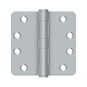 Deltana Architectural Hardware Steel & Stainless Steel Hinges 4"x 4"x 1-4" Radius Hinge, HD pair - cabinetknobsonline