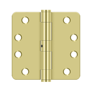 Deltana Architectural Hardware Steel & Stainless Steel Hinges 4"x 4"x 1-4" Radius Hinge, HD pair - cabinetknobsonline