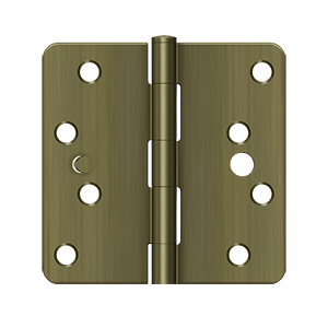 Deltana Architectural Hardware Steel & Stainless Steel Hinges 4"x 4"x 1-4" Radius Hinge pair - cabinetknobsonline