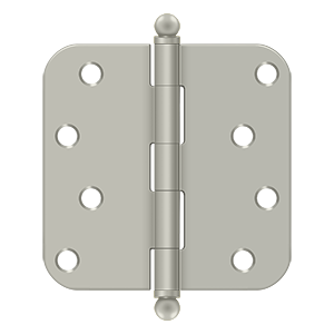 Deltana Architectural Hardware Steel & Stainless Steel Hinges 4"x 4"x 5-8" Radius Hinge pair - cabinetknobsonline