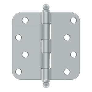 Deltana Architectural Hardware Steel & Stainless Steel Hinges 4"x 4"x 5-8" Radius Hinge pair - cabinetknobsonline