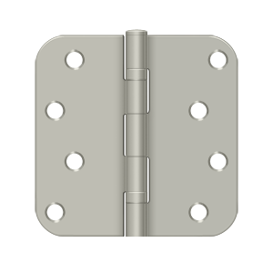 Deltana Architectural Hardware Steel & Stainless Steel Hinges 4"x 4"x 5-8" Radius Hinge, Ball Bearings pair - cabinetknobsonline