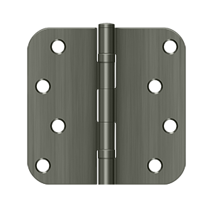 Deltana Architectural Hardware Steel & Stainless Steel Hinges 4"x 4"x 5-8" Radius Hinge, Ball Bearings pair - cabinetknobsonline