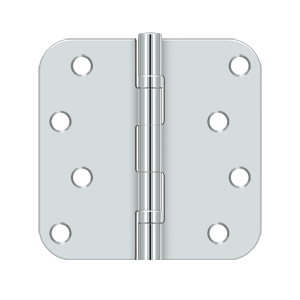 Deltana Architectural Hardware Steel & Stainless Steel Hinges 4"x 4"x 5-8" Radius Hinge pair - cabinetknobsonline