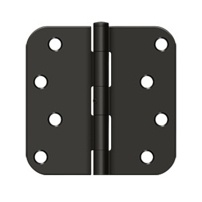 Deltana Architectural Hardware Steel & Stainless Steel Hinges 4"x 4"x 5-8" Radius Hinge pair - cabinetknobsonline