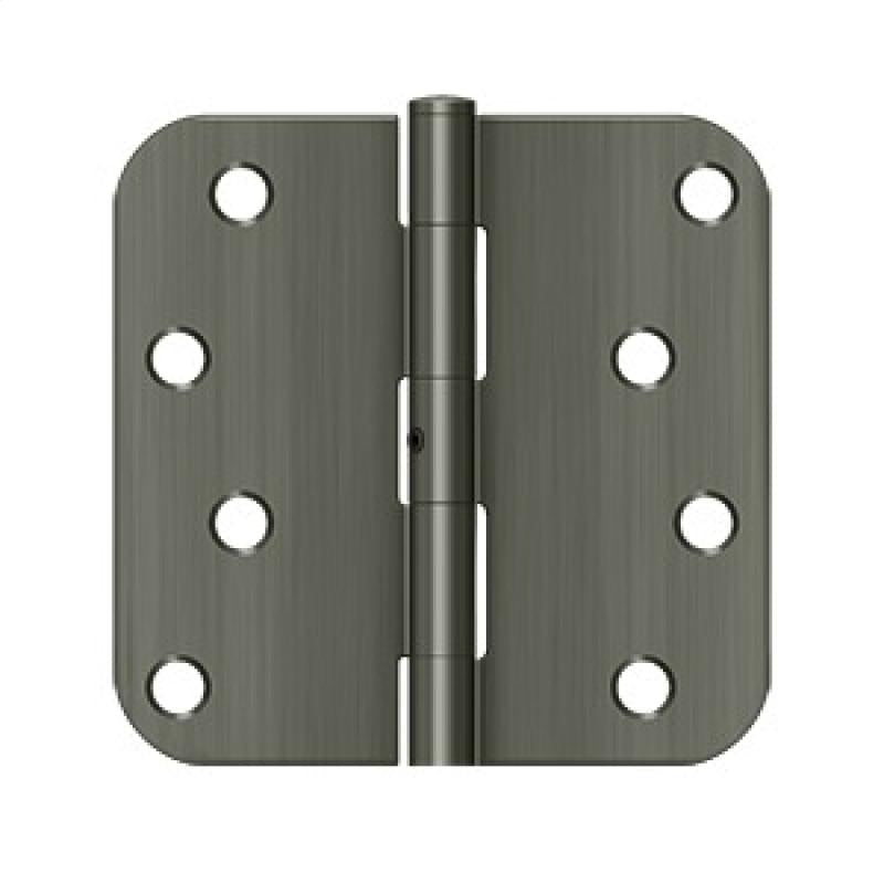 Deltana Architectural Hardware Steel & Stainless Steel Hinges 4"x 4"x 5-8" Radius Hinge pair - cabinetknobsonline