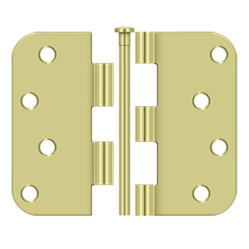 Deltana Architectural Hardware Steel & Stainless Steel Hinges 4"x 4"x 5-8" Radius Hinge pair - cabinetknobsonline