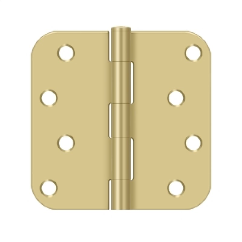 Deltana Architectural Hardware Steel & Stainless Steel Hinges 4"x 4"x 5-8" Radius Hinge pair - cabinetknobsonline