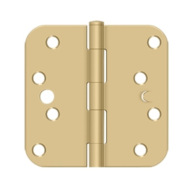 Deltana Architectural Hardware Steel & Stainless Steel Hinges 4"x 4"x 5-8" Radius Hinge pair - cabinetknobsonline