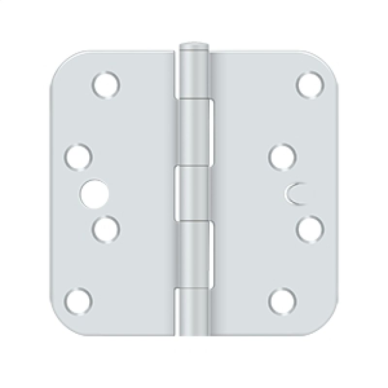 Deltana Architectural Hardware Steel & Stainless Steel Hinges 4"x 4"x 5-8" Radius Hinge pair - cabinetknobsonline