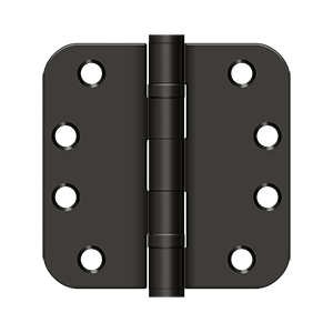 Deltana Architectural Hardware Steel & Stainless Steel Hinges 4"x 4"x 5-8" Radius Hinge, HD, Ball Bearings pair - cabinetknobsonline