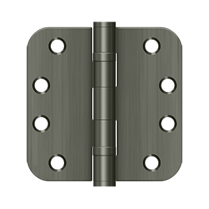 Deltana Architectural Hardware Steel & Stainless Steel Hinges 4"x 4"x 5-8" Radius Hinge pair - cabinetknobsonline