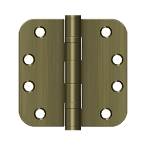 Deltana Architectural Hardware Steel & Stainless Steel Hinges 4"x 4"x 5-8" Radius Hinge, HD, Ball Bearings pair - cabinetknobsonline