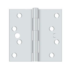 Deltana Architectural Hardware Steel & Stainless Steel Hinges 4"x 4" Square Hinge pair - cabinetknobsonline