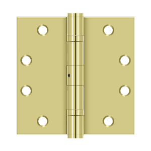 Deltana Architectural Hardware Steel & Stainless Steel Hinges 4 1-2"x 4 1-2" Square Hinge, HD, Ball Bearings pair - cabinetknobsonline