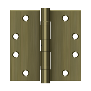 Deltana Architectural Hardware Steel & Stainless Steel Hinges 4 1-2"x 4 1-2" Square Hinge, HD, Ball Bearings pair - cabinetknobsonline