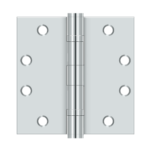 Deltana Architectural Hardware Steel & Stainless Steel Hinges 4 1-2"x 4 1-2" Square Hinge, HD, Ball Bearings pair - cabinetknobsonline