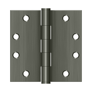 Deltana Architectural Hardware Steel & Stainless Steel Hinges 4 1-2" x 4 1-2" Square Hinges, HD pair - cabinetknobsonline