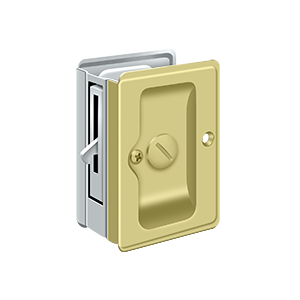 Deltana Architectural Hardware Door Accessories HD Pocket Locks, Adjustable, 3 1-4"x 2 1-4" Privacy each - cabinetknobsonline