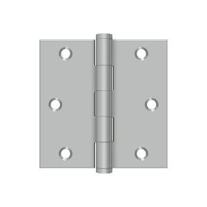 Deltana Architectural Hardware Steel & Stainless Steel Hinges 3" x 3" Square Hinge, Residential pair - cabinetknobsonline