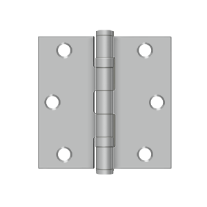 Deltana Architectural Hardware Steel & Stainless Steel Hinges 3 1-2" x 3 1-2" Square Hinge, Residential pair - cabinetknobsonline